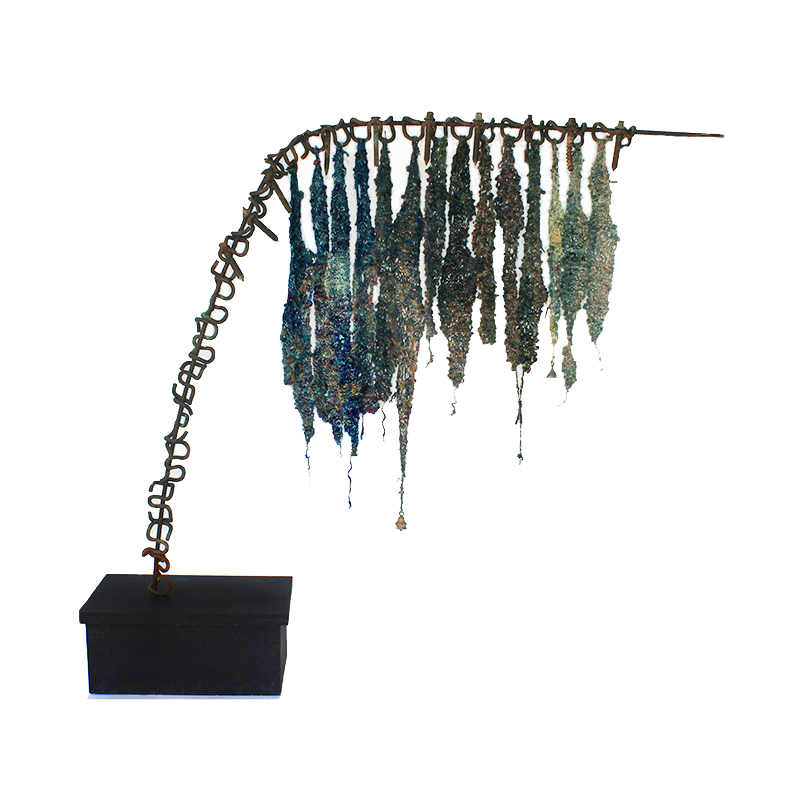 "Iron Rain," Sculpture by Artist Angela Scozzari